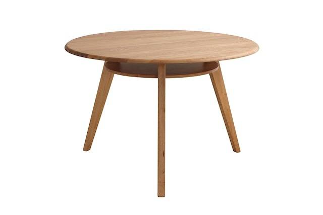 天然木を使用した円形北欧テーブル<br>SENA110　ナチュラル