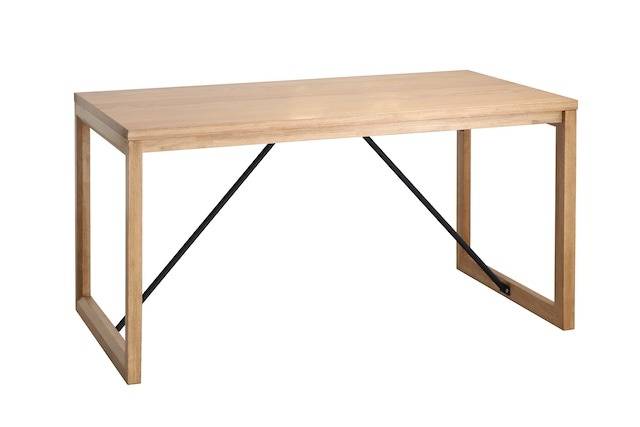 天然木突板を使用したぬくもりあるテーブル<br>HT140　ナチュラル